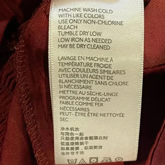 Free People Say it Ain’t So Blouse, Red, Long Sleeve, Cropped, V Neck, XS - Picture 7 of 16